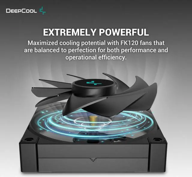 Alt view image 4 of 6 - DeepCool LT720 Premium Liquid CPU Cooler, 360mm, High-Performance FK120 FDB Fans, Multidimensional Infinity Mirror Block