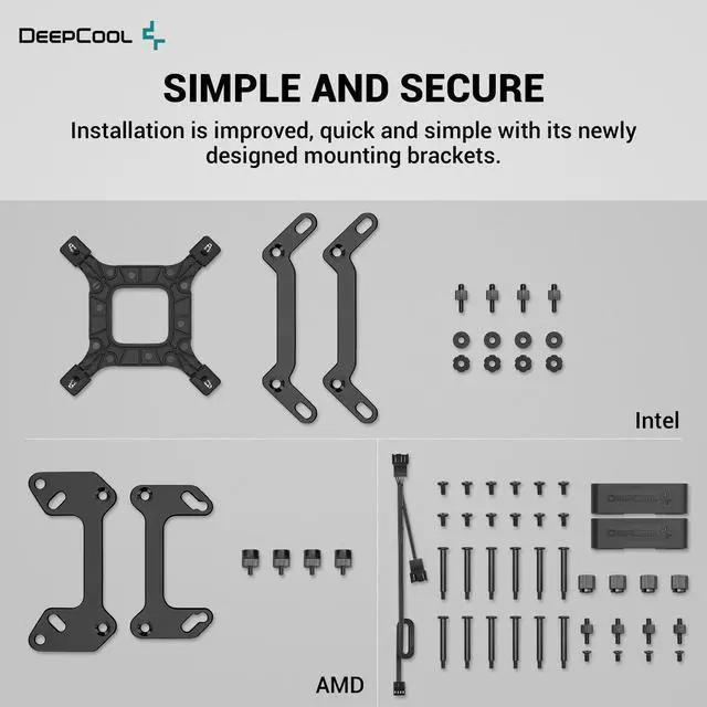 Alt view image 6 of 6 - DeepCool LT720 Premium Liquid CPU Cooler, 360mm, High-Performance FK120 FDB Fans, Multidimensional Infinity Mirror Block