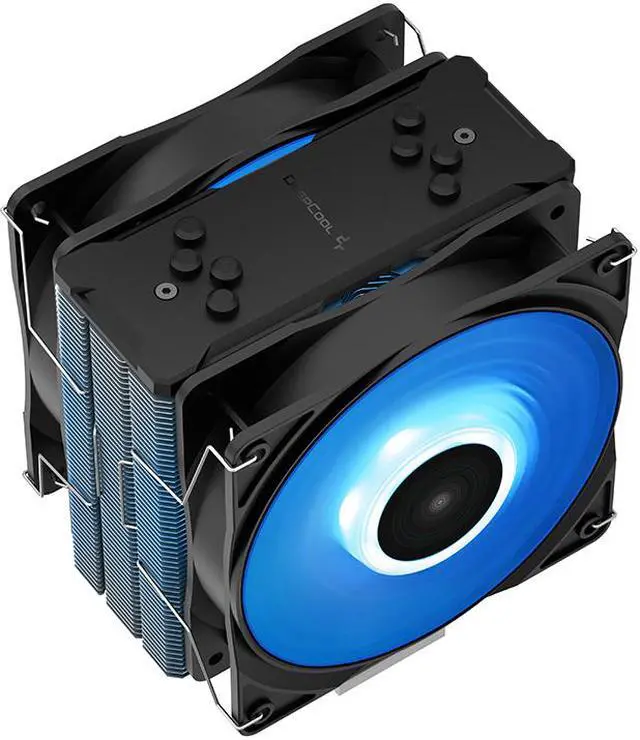 Alt view image 3 of 9 - Deepcool GAMMAXX 400 PRO CPU Air Cooler with 4 Heatpipes, 120mm PWM Fan and Blue LED