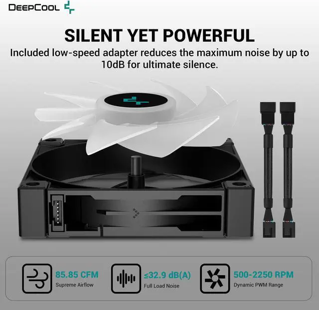 Alt view image 5 of 6 - DeepCool LS520 SE Liquid Cooler 240mm 4th Gen Dual-Chamber Pump 3100RPM 280w TDP AIO Cooler Anti-Leak Tech with ARGB Fans CPU Water Cooler Narrow Frame Infinity Mirror Block for AMD AM4/AM5 LGA 1700/1200, Black