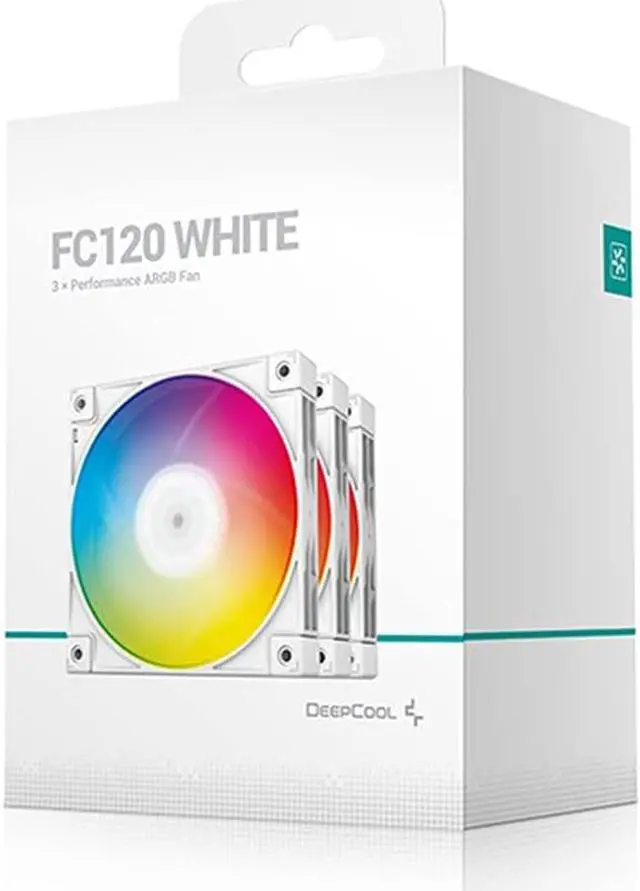 Alt view image 6 of 6 - Deepcool FC120-3 in 1 WHITE-3 IN 1 Performance 120 mm Addressable RGB LED Case Fan, White 3 pack R-FC120-WHAMN3-G-1 Hydro Bearing