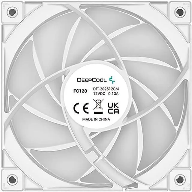Alt view image 2 of 6 - Deepcool FC120-3 in 1 WHITE-3 IN 1 Performance 120 mm Addressable RGB LED Case Fan, White 3 pack R-FC120-WHAMN3-G-1 Hydro Bearing