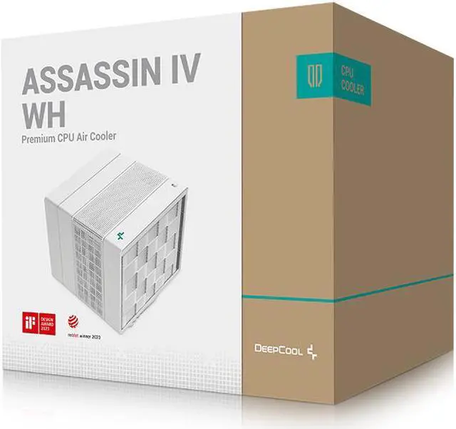 Alt view image 5 of 14 - Deepcool ASSASSIN IV WH Premium CPU Air Cooler, Dual-Tower, 120/140mm FDB Fan Configuration, 7 Copper Heat Pipes, Quiet/Peformance Mode Switch
