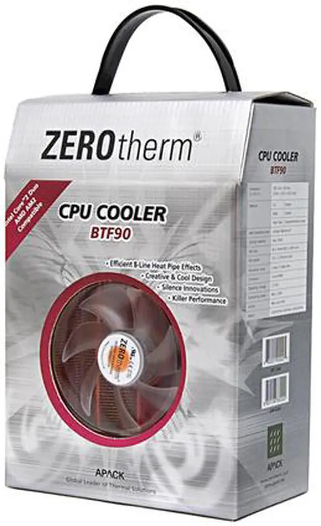 Alt view image 10 of 10 - ZEROtherm BTF90 92mm Silent UFO CPU Cooler