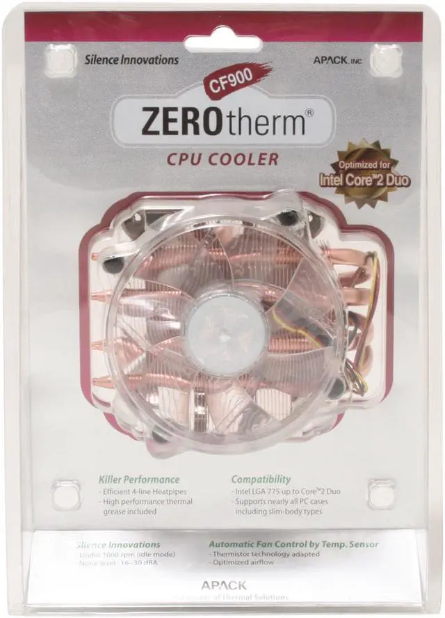 Alt view image 7 of 7 - ZEROtherm CF900 92mm CPU Cooler