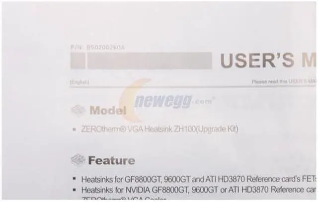 Alt view image 2 of 3 - ZEROtherm ZH100 VGA FET Cooler