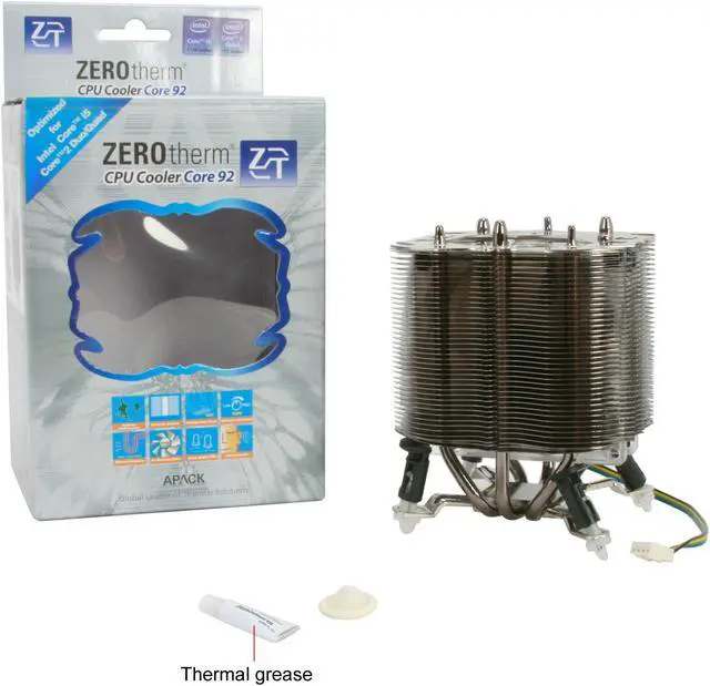 Alt view image 10 of 10 - ZEROtherm CORE92 Socket 1156/1366 HDT Cooler
