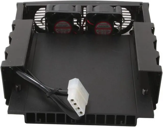 Alt view image 3 of 4 - Alpha and Omega UHDC-BK UHDC HARD DRIVE COOLER (Black) W/DUAL 40 x 40 x 20MM FANS
