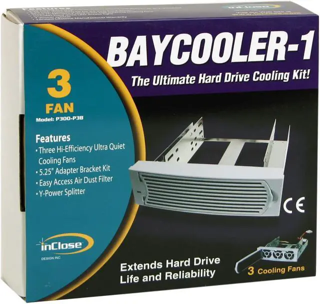 Alt view image 4 of 4 - SanMax P300-P3B Hard Disk Cooler with 3 Fans