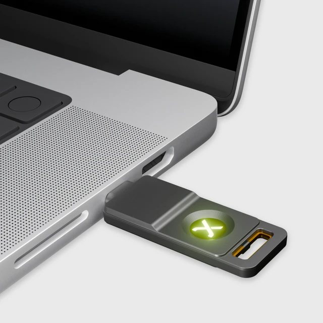 Alt view image 5 of 17 - SecuX PUFido Drive 2 - F03Q - USB-C Security Key with Built-in 128GB Storage, FIDO2 & U2F Certified, CTAP2.1, MFA, PIN & Passkey Management