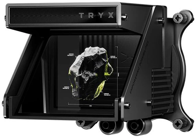 Alt view image 6 of 7 - TRYX Holo 360mm AIO Holographic Visual GIPHY Built-in Asetek 280w TDP 7th Gen V2, FOBR Unibody Fan, Adjustable Water Block, Embedded Al Interface, Aluminum, Intel LGA 1851/1700 AMD AM5/AM4