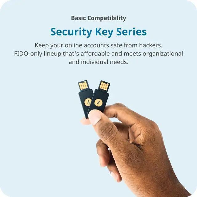 Alt view image 5 of 10 - Yubico - Security Key C NFC - Black - Two-Factor Authentication (2FA) Security Key, Connect via USB-C or NFC, FIDO U2F/FIDO2 Certified