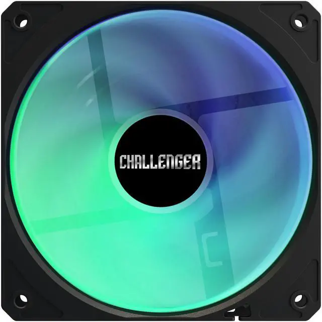 Alt view image 7 of 13 - ASRock AIO Challenger 360 Digital 27mm radiator, 3" Digital Display w/ ARGB, ARGB Hub-lighting fan, black version