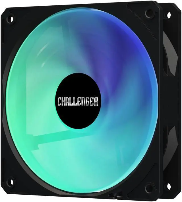 Alt view image 9 of 13 - ASRock AIO Challenger 360 Digital 27mm radiator, 3" Digital Display w/ ARGB, ARGB Hub-lighting fan, black version