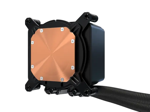 Alt view image 11 of 13 - ASRock AIO Challenger 360 Digital 27mm radiator, 3" Digital Display w/ ARGB, ARGB Hub-lighting fan, black version