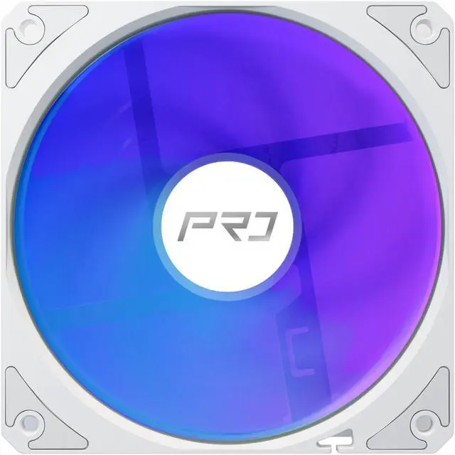 Alt view image 8 of 12 - ASRock AIO PRO White 360 ARGB 27mm radiator, ARGB waterblock, ARGB Hub-lighting fan, white version