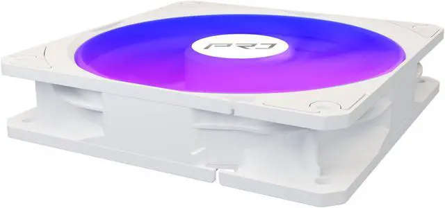 Alt view image 9 of 12 - ASRock AIO PRO White 360 ARGB 27mm radiator, ARGB waterblock, ARGB Hub-lighting fan, white version