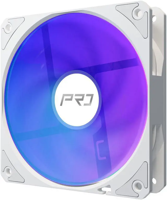 Alt view image 10 of 12 - ASRock AIO PRO White 360 ARGB 27mm radiator, ARGB waterblock, ARGB Hub-lighting fan, white version