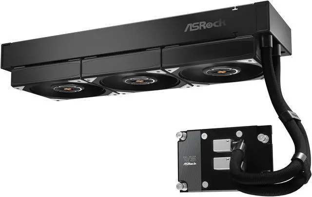 Alt view image 5 of 11 - ASRock WS TR 360D 360mm AIO Liquid CPU Cooler for AMD Threadripper sTR5/SP6/sWRX9/sWRX8/sTRX4/TR4/SP3, Dual-Pump Redundancy with Alarm, Brazed Full-Copper Cold Plate, 6-Year Warranty