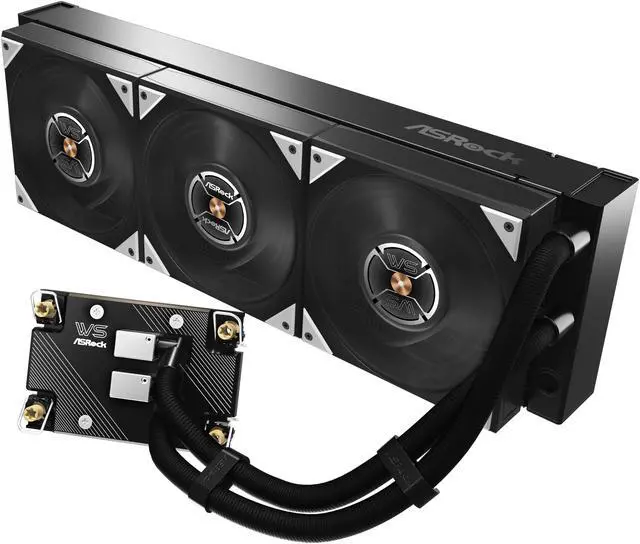 Main image of ASRock WS XE 360D 360mm AIO Liquid CPU Cooler for Intel Xeon LGA 4677/4710, Dual-Pump Redundancy with Buzzer Alarm, Brazed Full-Copper Cold Plate, IP54-Rated Fans, 6-Year Warranty