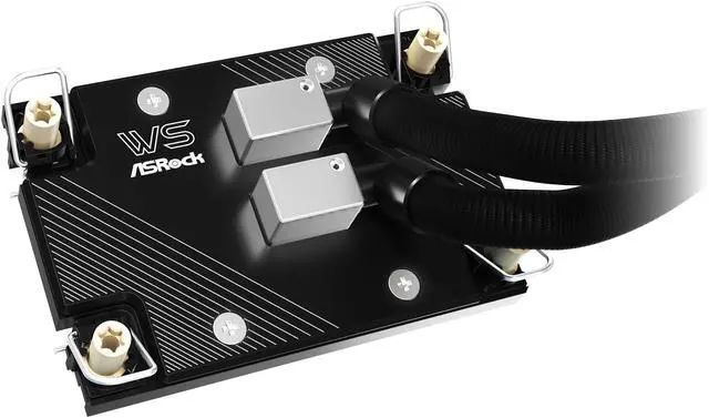 Alt view image 10 of 10 - ASRock WS XE 360D 360mm AIO Liquid CPU Cooler for Intel Xeon LGA 4677/4710, Dual-Pump Redundancy with Buzzer Alarm, Brazed Full-Copper Cold Plate, IP54-Rated Fans, 6-Year Warranty
