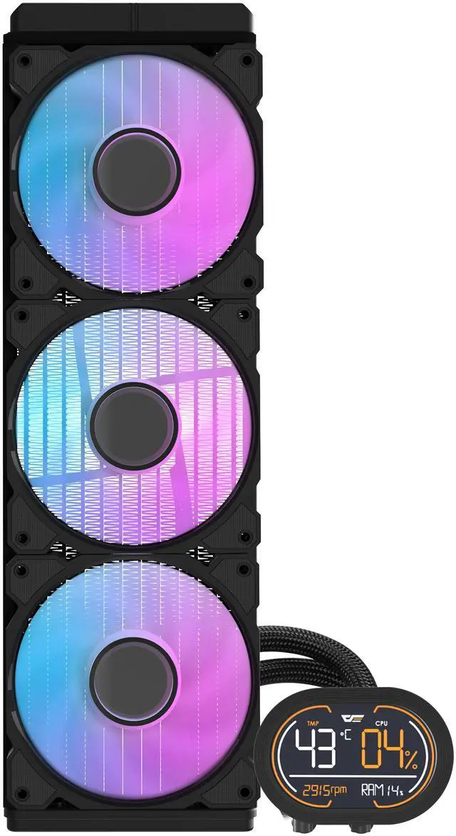 Alt view image 4 of 5 - darkFlash DH360D All-in-One 360mm Liquid CPU Cooler CPU support socket LGA 115x / 1200 / 1700 AMD CPU support socket AM5 / AM4 / AM3