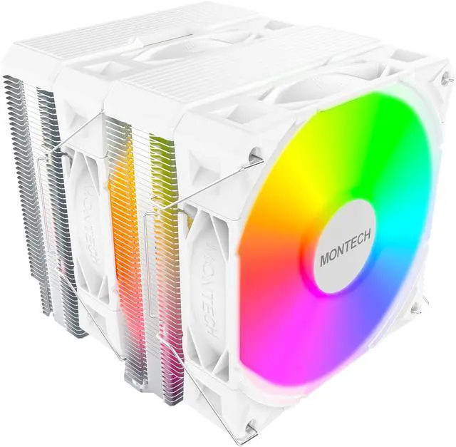 MONTECH NX600 ARGB Dual-Tower CPU Air Cooler with 6 Heatpipes