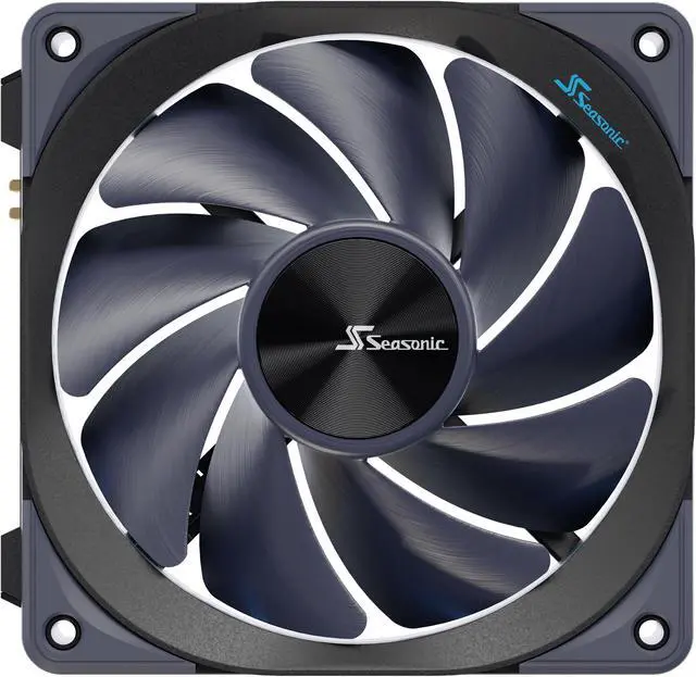 Alt view image 4 of 9 - Seasonic MAGFLOW 120mm High Performance PWM Fan - Black
