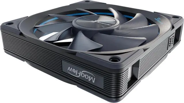 Alt view image 7 of 9 - Seasonic MAGFLOW 120mm High Performance PWM Fan - Black