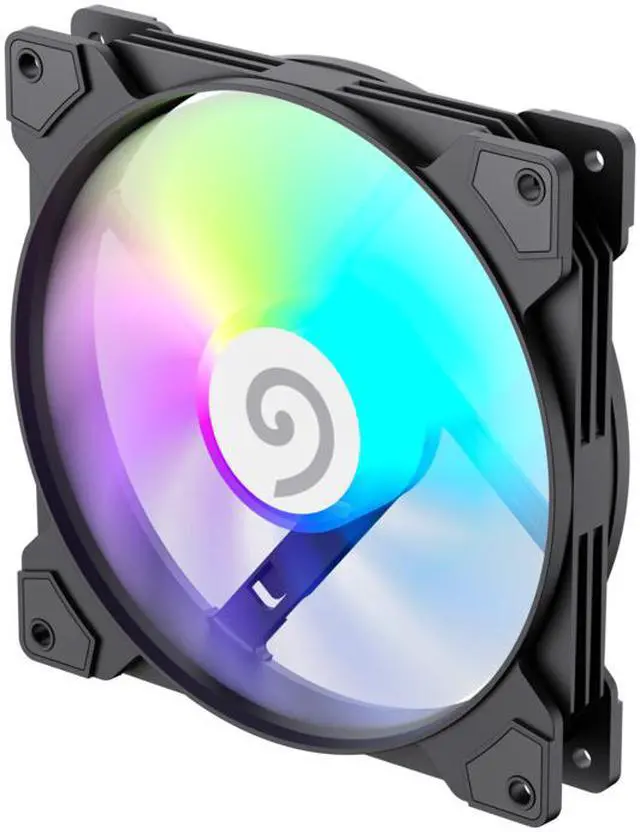 Alt view image 2 of 8 - GAMEMAX FN14A-S5, 120mm White frame ARGB Fan - High-Performance Cooling Fan for PC Case Addressable RGB LED Case Fan