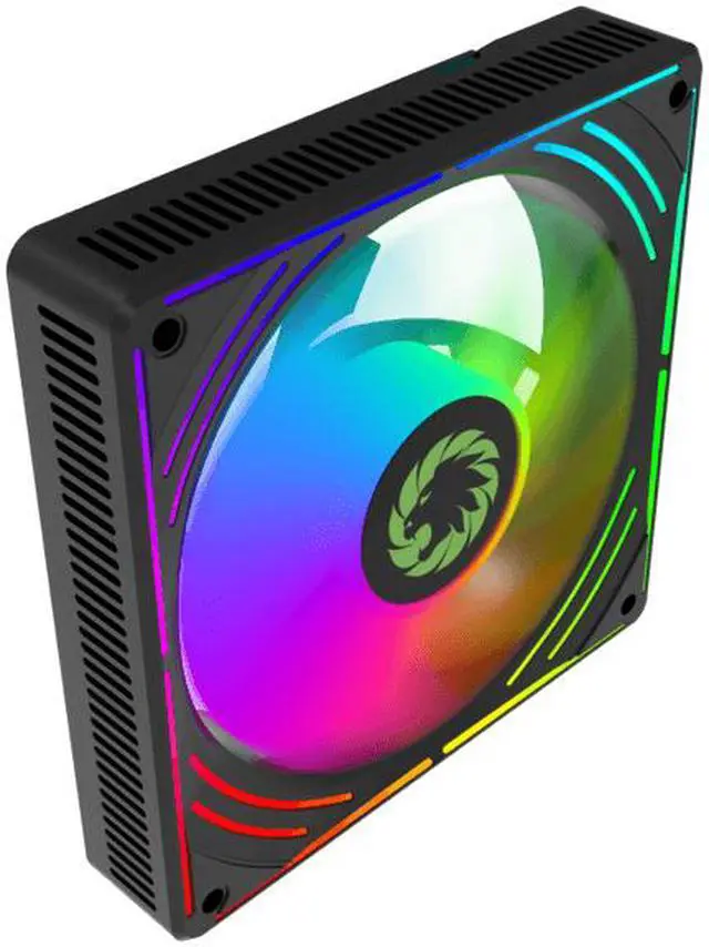 Alt view image 5 of 7 - GAMEMAX RA300 BK, 120mm Black frame ARGB Fan 3 in 1 Kit, High-Performance Cooling Fan for PC Case. Addressable RGB LED Case Fans