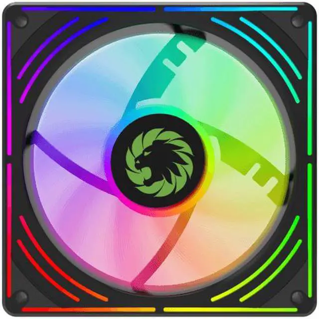 Alt view image 3 of 7 - GAMEMAX RA300 BK, 120mm Black frame ARGB Fan 3 in 1 Kit, High-Performance Cooling Fan for PC Case. Addressable RGB LED Case Fans