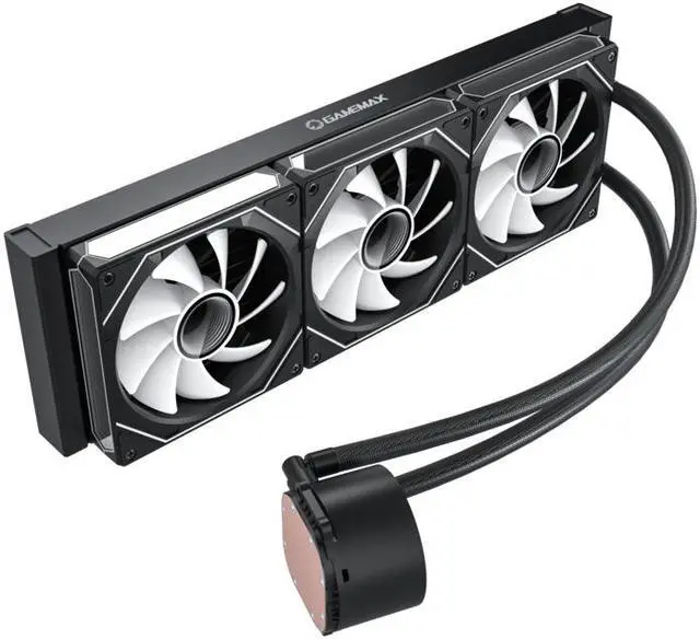 Alt view image 4 of 8 - GAMEMAX  IceBurg 360 Digital BK, Liquid CPU Cooler 360mm Addressable ARGB Pump Fans 290W TDP AIO Water Cooler