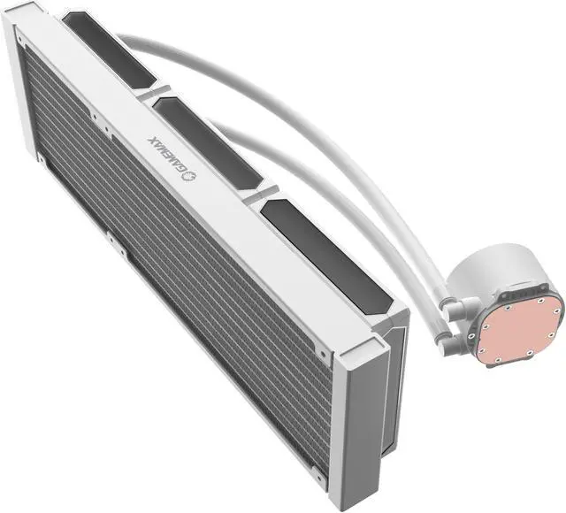 Alt view image 6 of 8 - GAMEMAX 360 Digital WH, Liquid CPU Cooler 360mm Addressable ARGB Pump Fans 290W TDP AIO Water Cooler