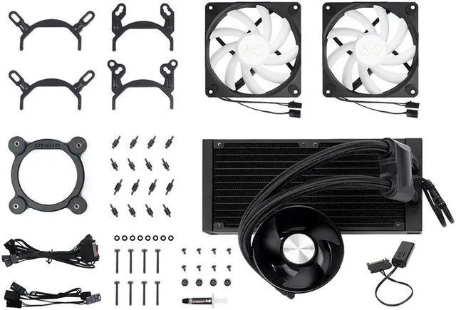 Alt view image 6 of 7 - In Win BR24 240mm AIO with UMA Cooling Design