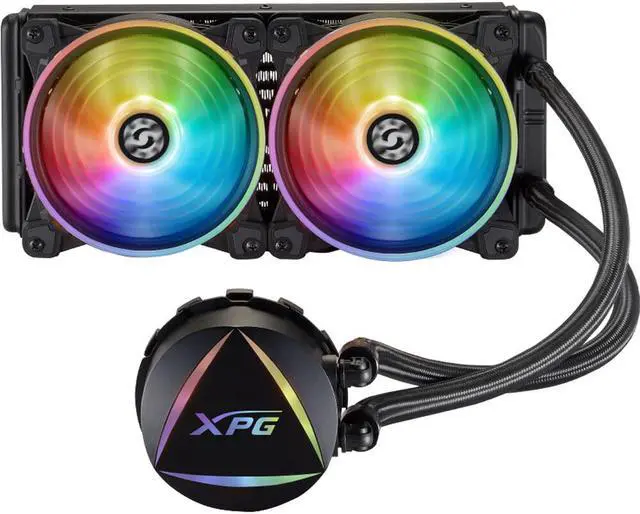 Main image of XPG Levante X 240 All-in-One ARGB CPU Liquid Cooler - 4.72" Maximum Fan Diameter -2000 RPM - Fluid Dynamic Bearing - 4-Pin PWM(LEVANTEX240-BKCWW)