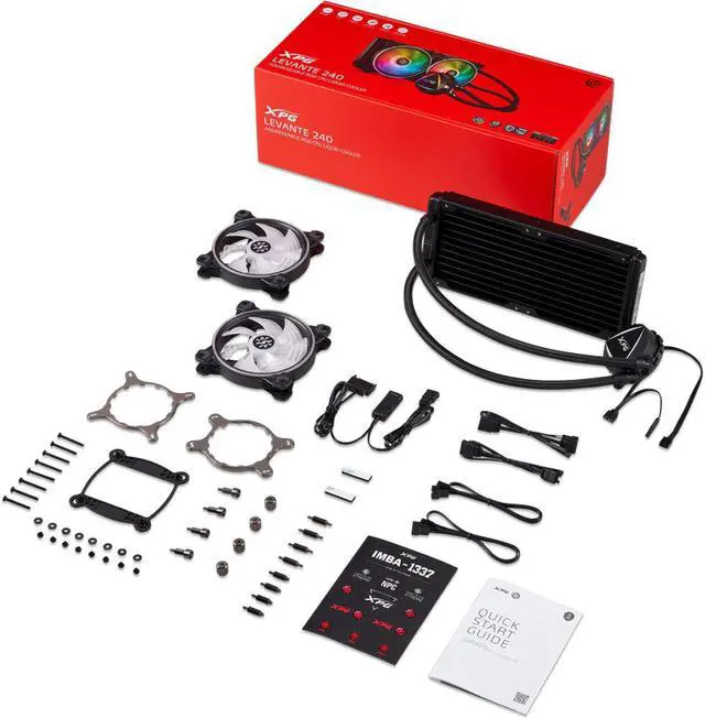 Alt view image 5 of 5 - XPG Levante X 240 All-in-One ARGB CPU Liquid Cooler - 4.72" Maximum Fan Diameter -2000 RPM - Fluid Dynamic Bearing - 4-Pin PWM(LEVANTEX240-BKCWW)