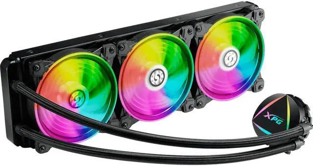 Main image of XPG Levante X 360 All-in-One ARGB CPU Liquid Cooler - 4.72" Maximum Fan Diameter -2000 RPM - Fluid Dynamic Bearing - 4-Pin PWM(LEVANTEX360-BKCWW)