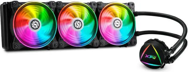 Alt view image 2 of 4 - XPG Levante X 360 All-in-One ARGB CPU Liquid Cooler - 4.72" Maximum Fan Diameter -2000 RPM - Fluid Dynamic Bearing - 4-Pin PWM(LEVANTEX360-BKCWW)