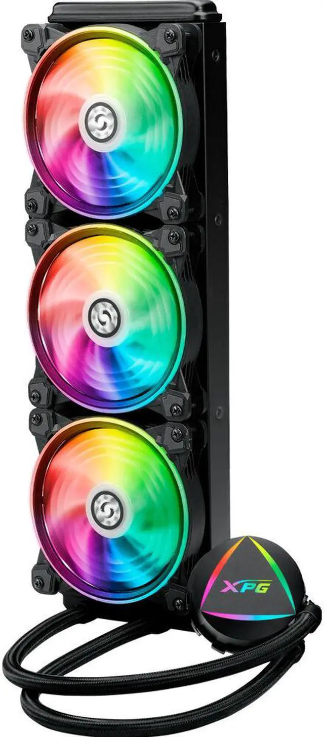 Alt view image 3 of 4 - XPG Levante X 360 All-in-One ARGB CPU Liquid Cooler - 4.72" Maximum Fan Diameter -2000 RPM - Fluid Dynamic Bearing - 4-Pin PWM(LEVANTEX360-BKCWW)