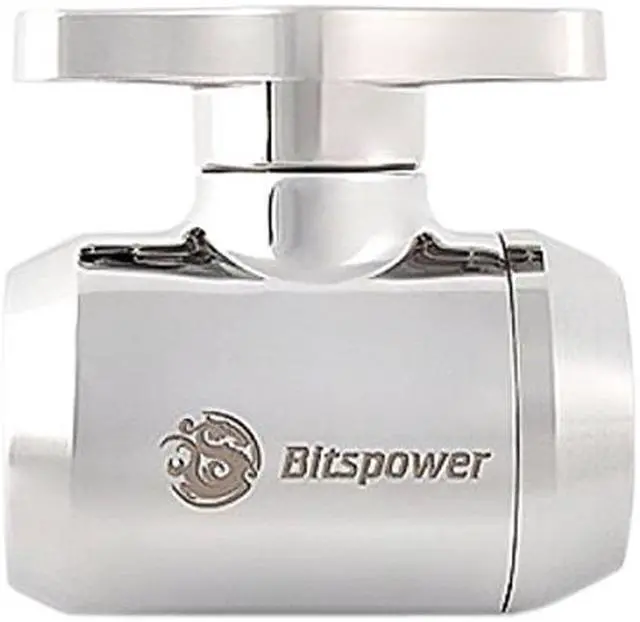 Alt view image 2 of 3 - Bitspower BP-MVV-SLSL Mini Valve With Silver Shining Handle