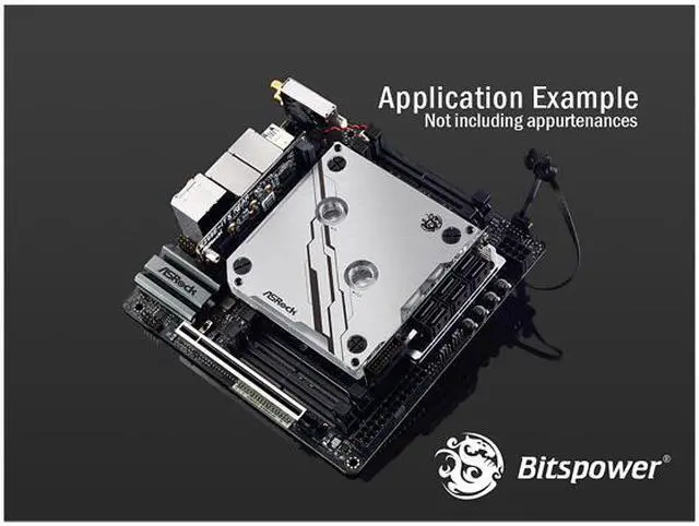 Alt view image 13 of 15 - Bitpower ASRock MonoBlock BP-WBMASRX299EI CPU Water Block Designed for Asrock X299E-ITX / ac. Retail.