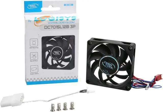 Alt view image 5 of 5 - LOGISYS Computer CF7015B 70mm Case cooler