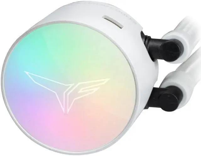Alt view image 2 of 6 - TEAMGROUP T-Force Siren GD360E AIO ARGB CPU Liquid Cooler 360mm, Compatible with AMD Ryzen AM5 / Intel LGA1700, All-in-One 4000 RPM Pump, Fan Speed 600-2000 RPM, White TB130602