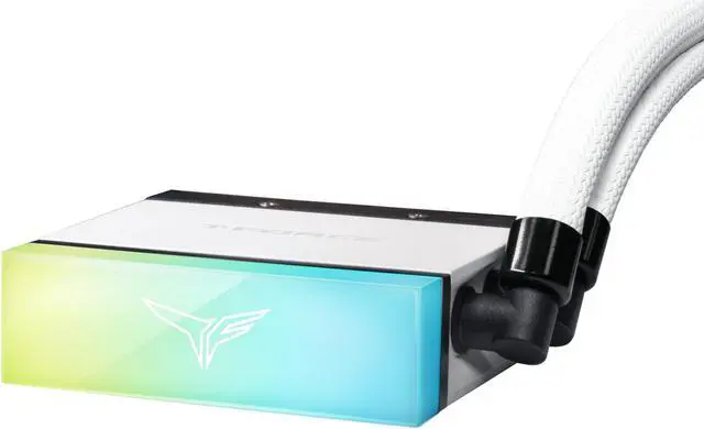 Alt view image 5 of 5 - TEAMGROUP T-Force SIREN DUO360 AIO ARGB CPU & SSD Cooler Compatible with AMD Ryzen/Intel(LGA1700), All-in-One 4000 RPM Pump, Fan Speed 600-2200 RPM, White TB140602