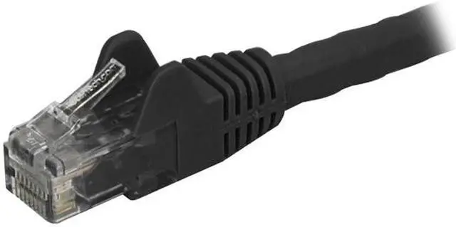 Alt view image 2 of 2 - StarTech 12ft Black Cat6 Patch Cable with Snagless RJ45 Connectors N6PATCH12BK