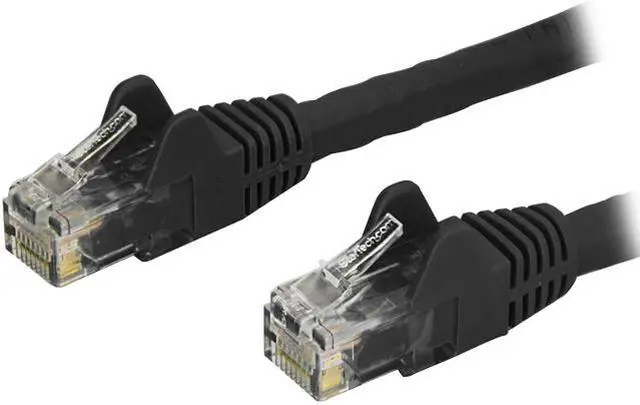 Main image of StarTech 12ft Black Cat6 Patch Cable with Snagless RJ45 Connectors N6PATCH12BK