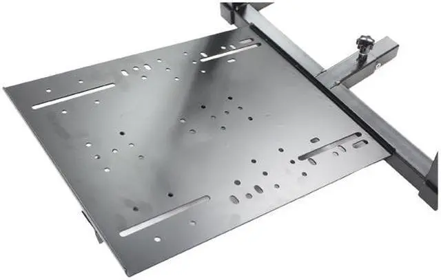 Alt view image 5 of 5 - GTR Simulator - GTA-F Model (Black) Triple or Single Monitor Stand with Red/White Adjustable Leatherette Seat, Racing Simulator Cockpit gaming chair Triple Monitor Stand