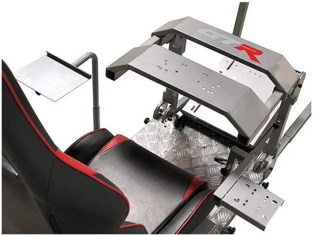 Alt view image 7 of 7 - GTR Simulator - Model GTA-Pro Racing Simulator Home Workstation Racing Cockpit with Real Racing Seat Black and Racing Rig Control Mounts for Driving and Flight Simulator Gaming