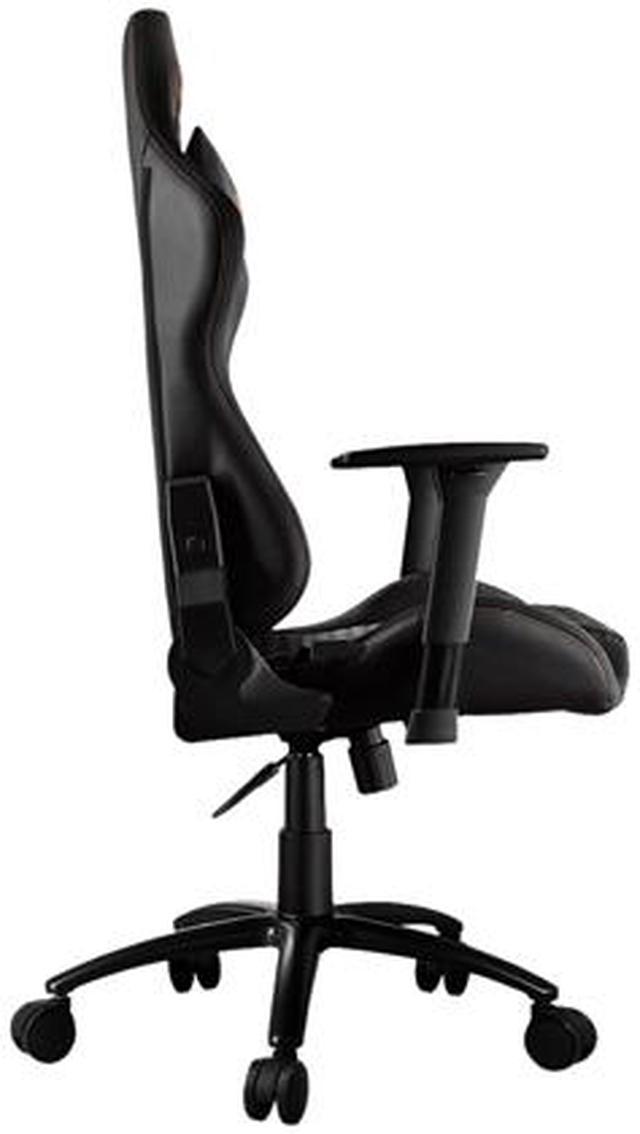 COUGAR Armor Pro - Chair - ergonomic - recliner - high-back - armrests -  T-shaped - tilt - swivel - steel frame, premium PVC leather - black 